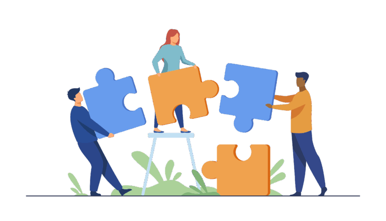 Illustration zum Thema Teambuilding